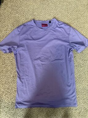 BAMBOO Men's Lilac Crew Neck Short Sleeve Tee
